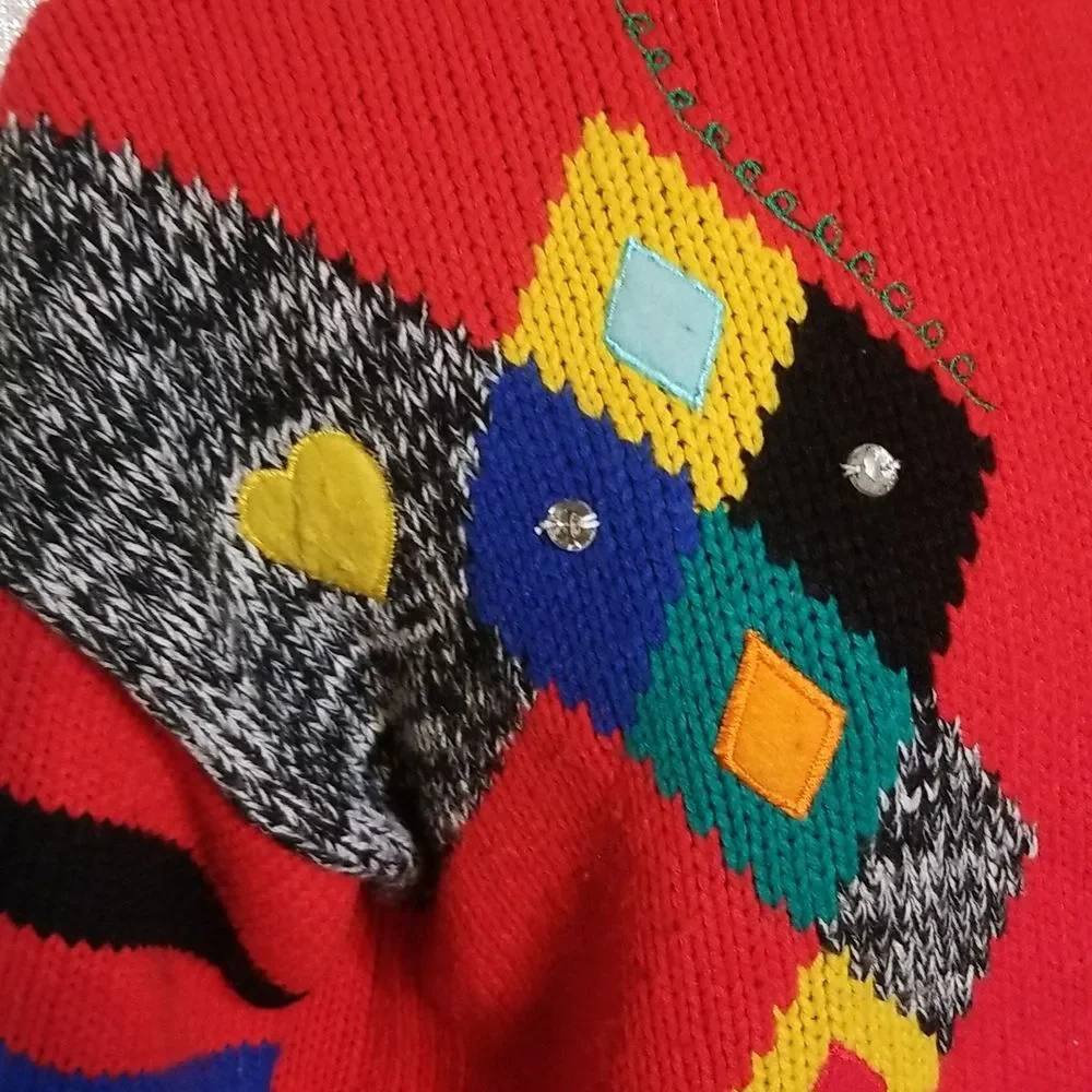 Vintage Adrian Spencer Sweater Womens Size Medium Festive Holiday Winter